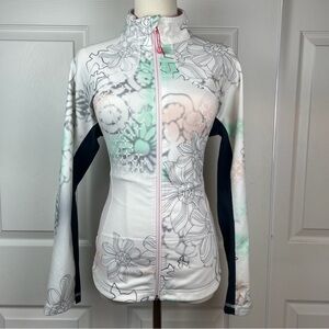 lululemon athletica Floral Utility Jacket - White and Black